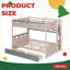 Lit mezzanine pour enfants Magical Castle avec éclairage à DEL intégré et tablettes, 2 tiroirs de rangement - Lit superposé amusant-1629679038-1629679037