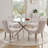 Keyari 4 - Person Pedestal Dining Set-1221459775-1221459746-1218834174