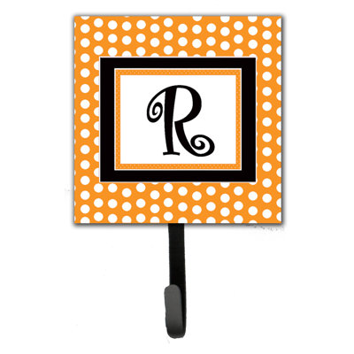 Porte-laisse coussin monogramme et crochet mural