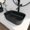  Lavabo de salle de bain vasque rectangulaire en porcelaine vitrifiée L 18 po x l 13 po Salerno