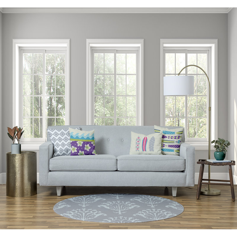 Fagersta Chenille Floral Indoor Rug, Round 5'