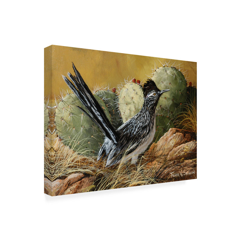 «Desert Runner» par Trevor V. Swanson - peinture sur toile tendue, H 24 po x l 32 po x P 2 po