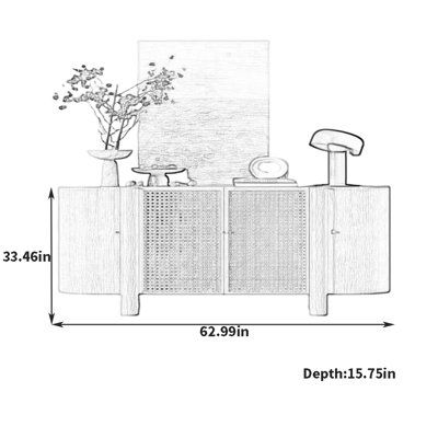 High End Furniture Retro Sideboard
