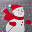 Housse de coussin Christmas Snowman