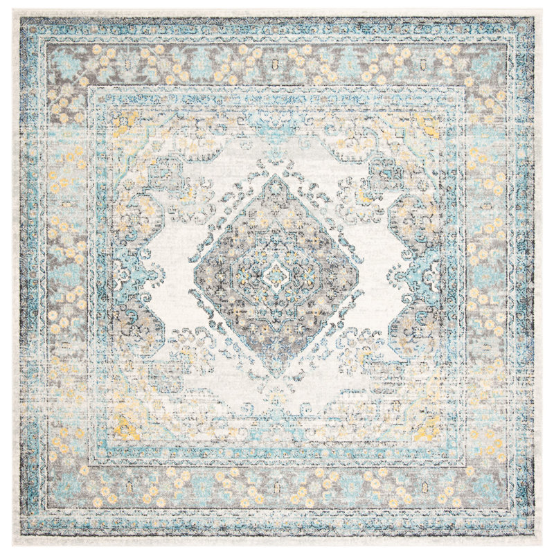 Gourdine Performance Oriental Rug, Square 6'7"