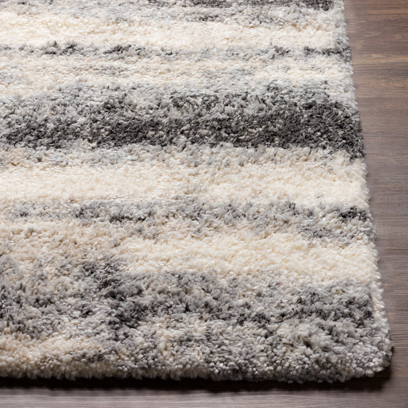 Myndi Abstract Beige/Gray Area Rug, Runner 2'7" x 7'3"
