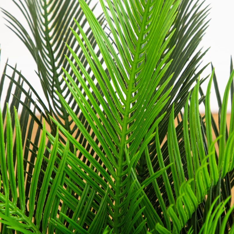 30 po Palmier décoratif Cycas artificiel résistant aux rayons UV (intérieur / extérieur)