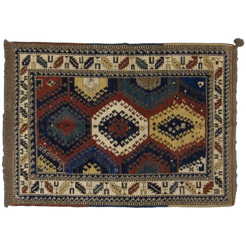 Tufenkian Outlet Kazak Wool Southwestern Area Rug, Rectangle 5' x 7'
