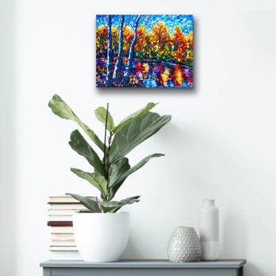 Red Barrel Studio® «Magical Dream Forest Reflection» par Lena Owens, art mural en verre acrylique, ACR-43207