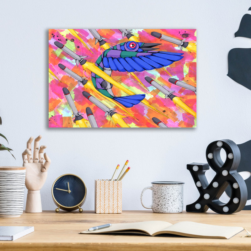 «Ev tape Maneuvers» par Ric Stultz, art mural en verre acrylique, H 12 po x l 16 po x P 0,13 po