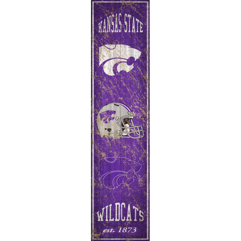 NCAA Heritage, impression sur bois, Université Kansas State