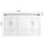 Meuble-lavabo blanc 60 po avec rangement