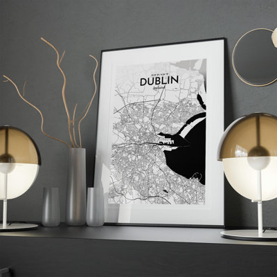 " Dublin Ireland City Map "