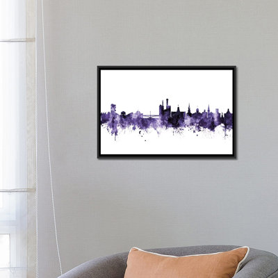 Iowa City, Iowa Skyline by Michael Tompsett - Unframed Graphic Art on Canvas