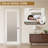Frosted Glass 1-Lite Solid Wood Slab Door Without Frame and Hardware Kit-105351851