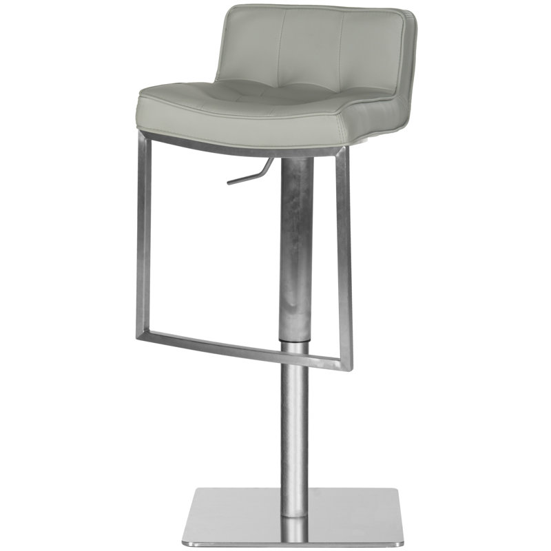 Tabouret de bar pivotant à hauteur réglable Barber, Gris