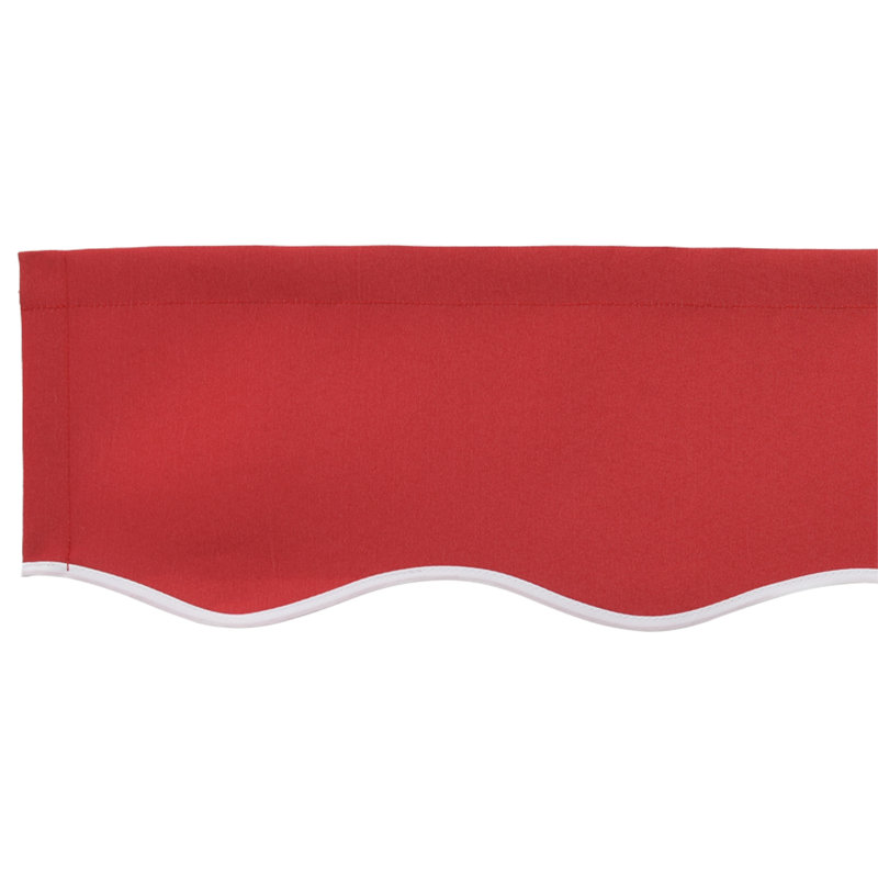 Latitude Run Retractable Patio Awning, Red, 580 cm W x 295 cm D