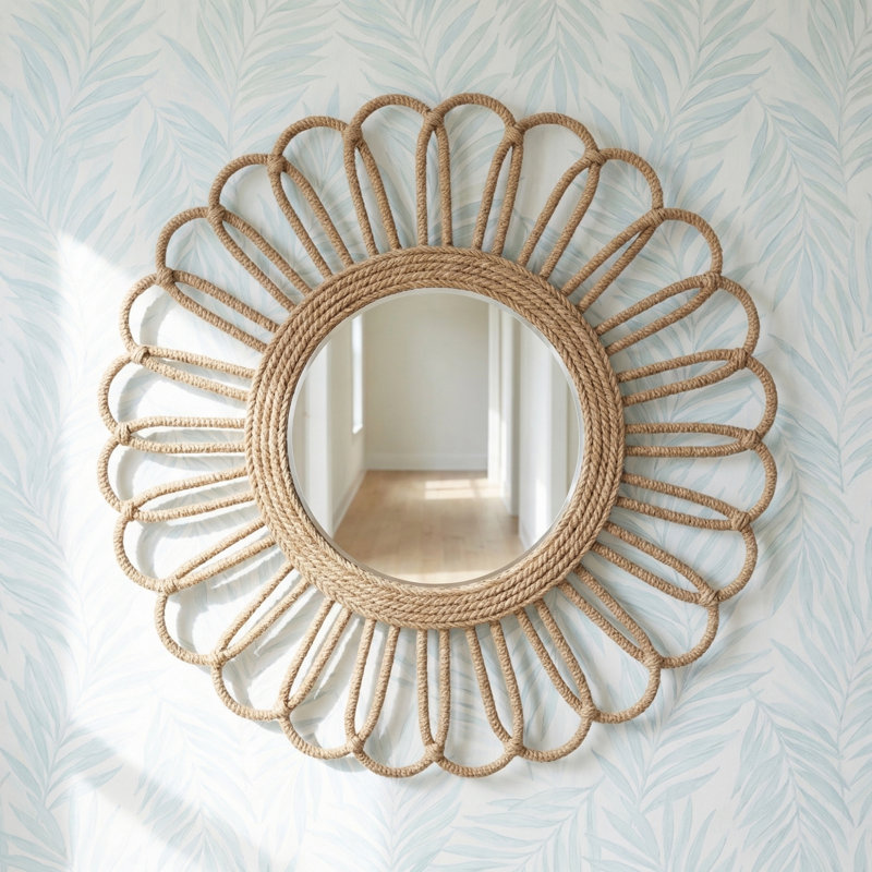 Naples Rope Flat Wall Mirror