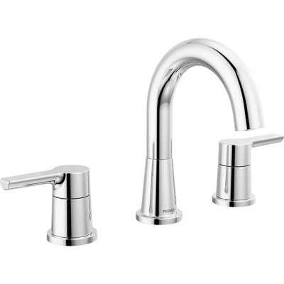 Widespread 2-handle Bathroom Faucet with Drain Assembly