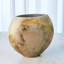 Vase rond doré Golden Raku
