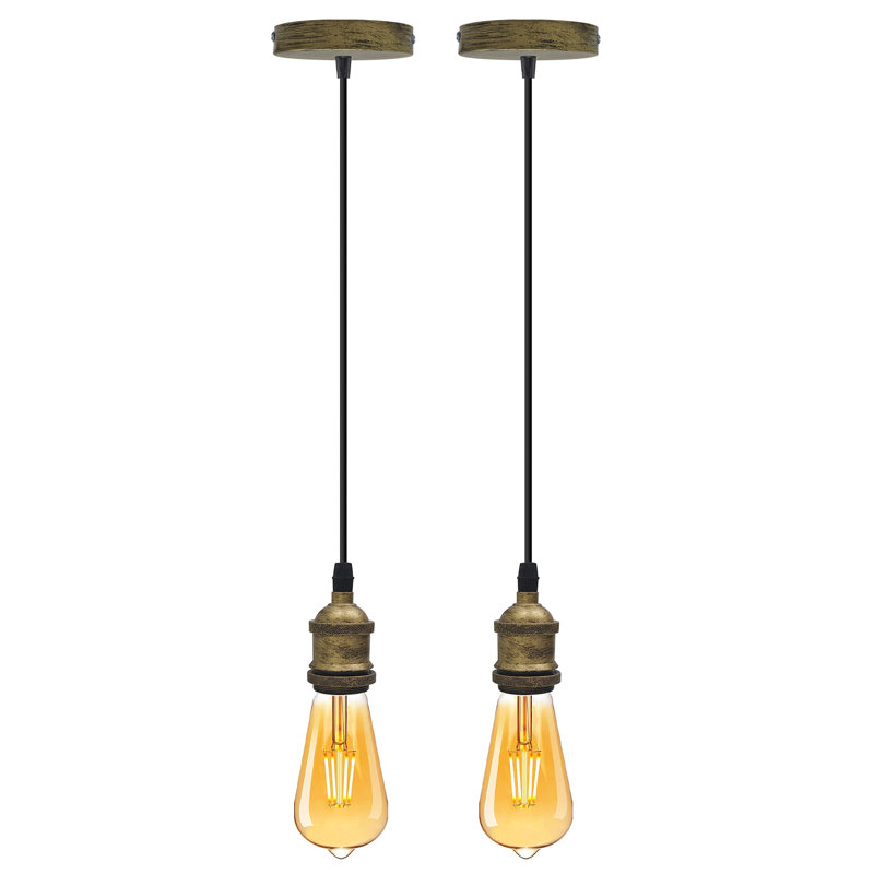 Ischua 2 - Light Single Pendant, Brushed Brass, No