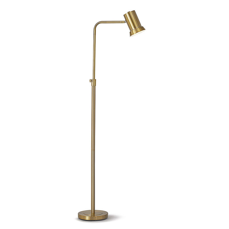Kapila 70'' Task Floor Lamp, Antique Brass
