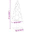 Christmas Tree with Stand Brown Solid teak wood-1410117656