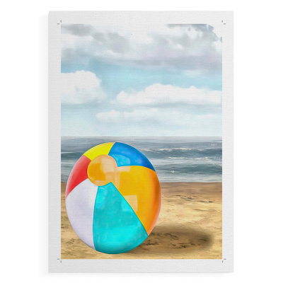 Beach Ball I - Impression sur toile seulement - NON-CADRE