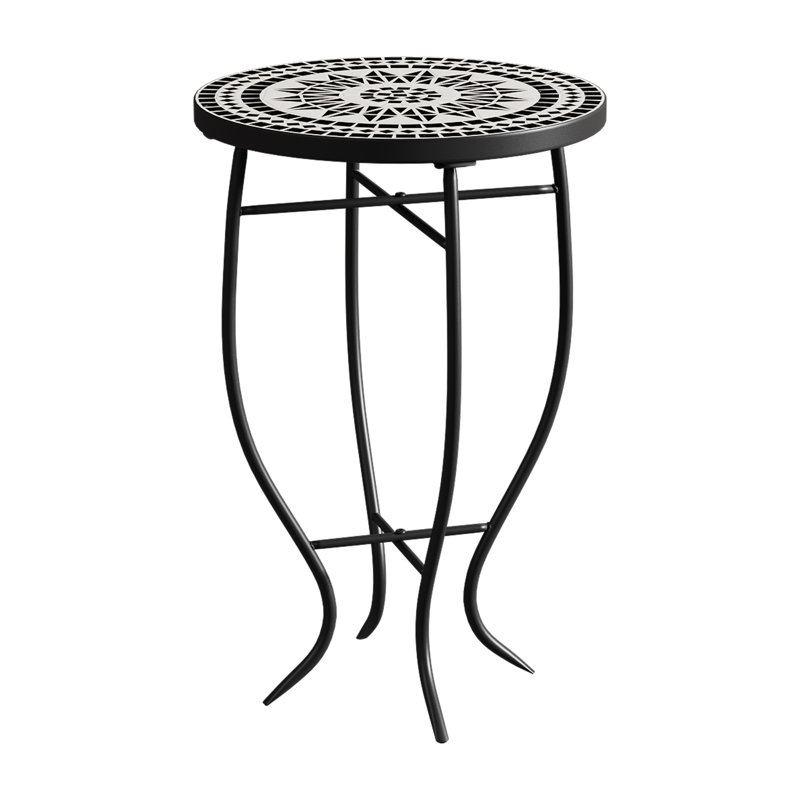 Metal Outdoor Side Table , 36cm W 36cm D