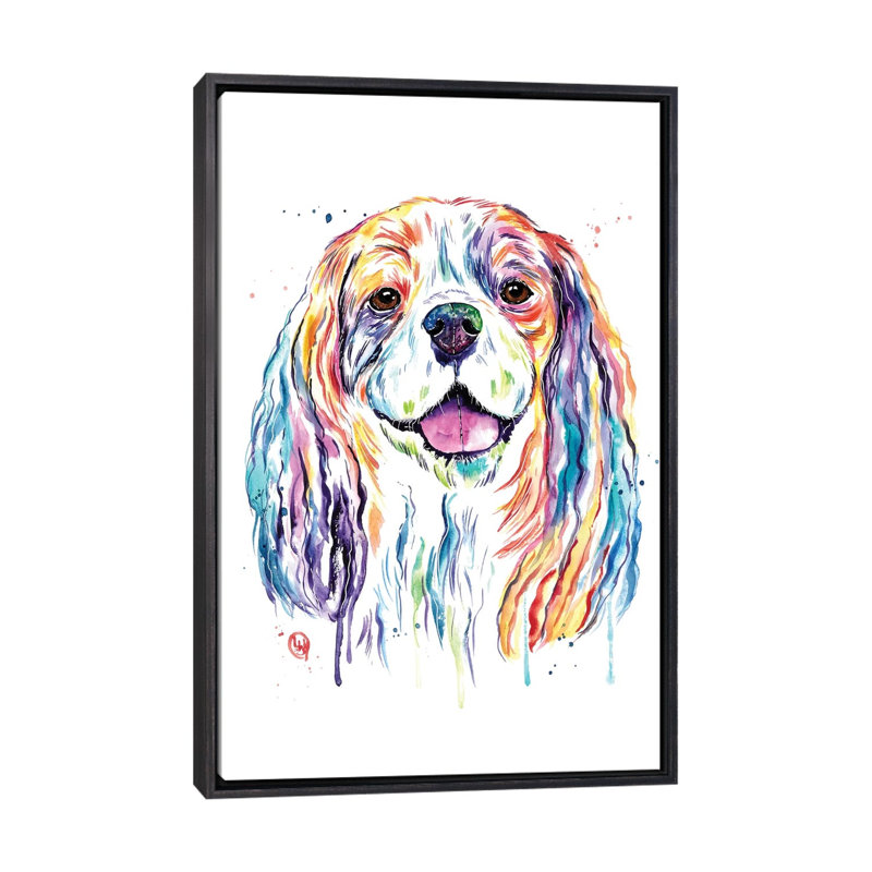 «Cavalier» par Lisa Whitehouse - Reproduction d'art graphique sur papier encadré, Pas de tapis, H 26 po x l 18 po x 1,5 po