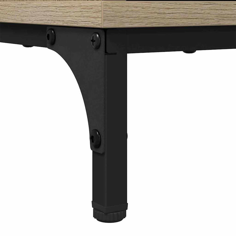 63.5cm W Manufactured Wood Bedside Table, Sonoma Oak