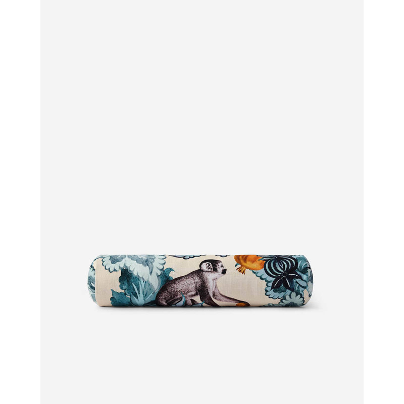 Damask Monkey Bolster Pillow