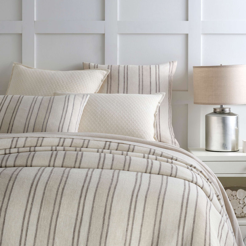 Taie décorative matelassée Diamond, Standard, Blanc