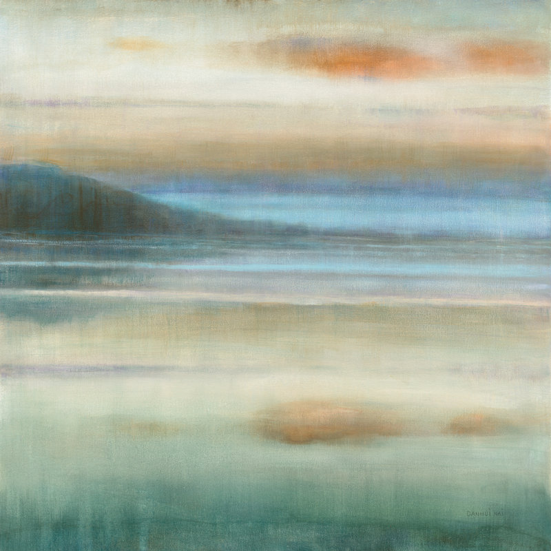 Coastal Sunset by Danhui Nai - Wrapped Canvas Painting, 51cm H x 51cm W
