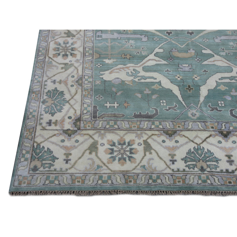 Tapis vert 9 x 12 Oushak