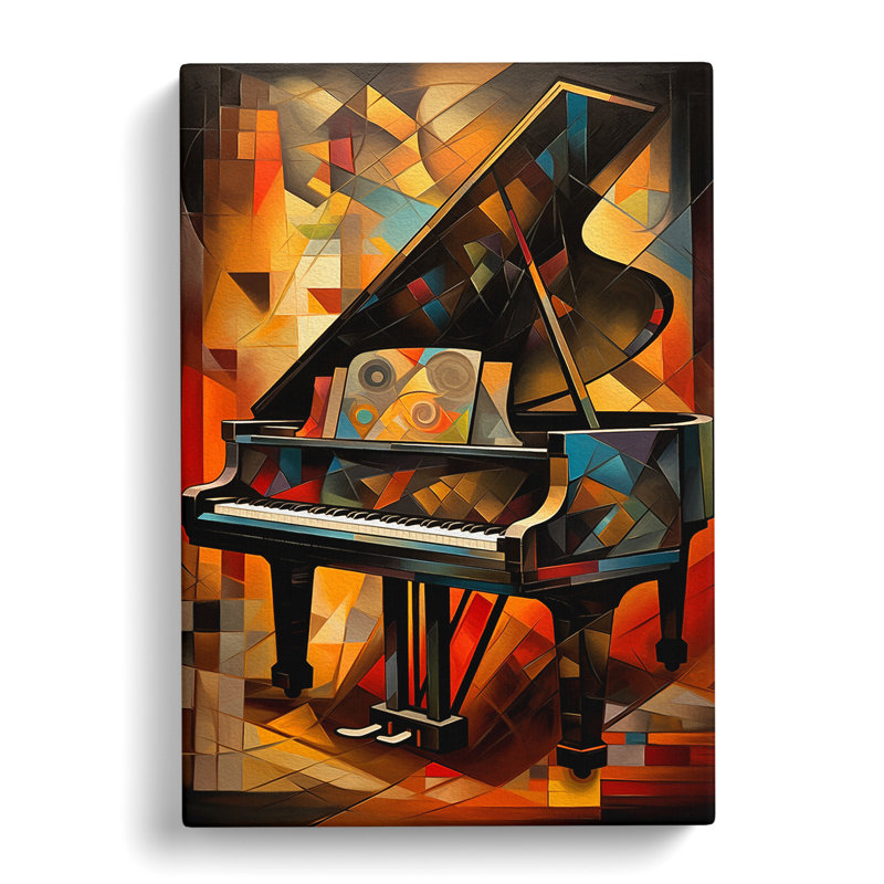 Piano Orphism - Print, 60cm H x 40cm W x 3cm D