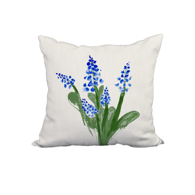 Floral Reversible Throw Pillow