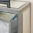 Trandling Mirrored Faux Marble Fireplace