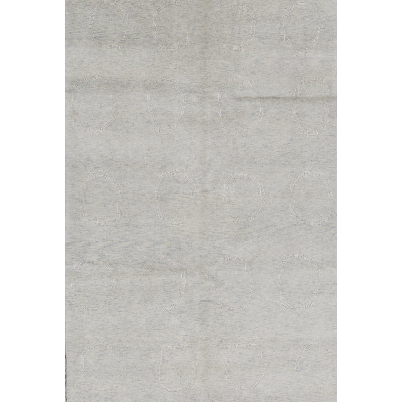 Tapis bleu clair noué à la main de haute qualité