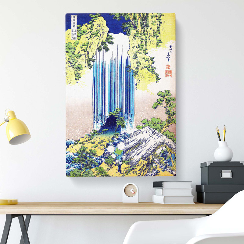 The Yoro Waterfall in Mino Province by Katsushika Hokusai - Wrapped Canvas, 76.2 cm H x 50.8 cm W