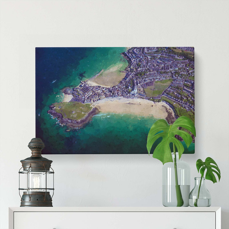 View Of St Ives In Cornwall - Wrapped Canvas Print, 40cm H x 60cm W x 3cm D