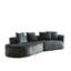 Canapé modulaire de conception moderne - Chenille 4 de 114 po avec siège spacieux, excellent soutien, 4 coussins pour le revêtement de la chambre à coucher 4, coussins extra profonds et larges, combinaison pour la maison-802233689