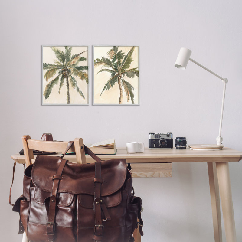«Majestic Towering Palms», ensemble de 2 giclées encadrées par Ethan Harper, Estampe numérique Farmhouse, H 14 po x l 11 po