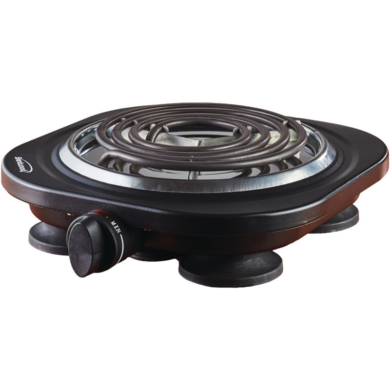 Brentwood 1000 Watt Electric Single Burner, Black
