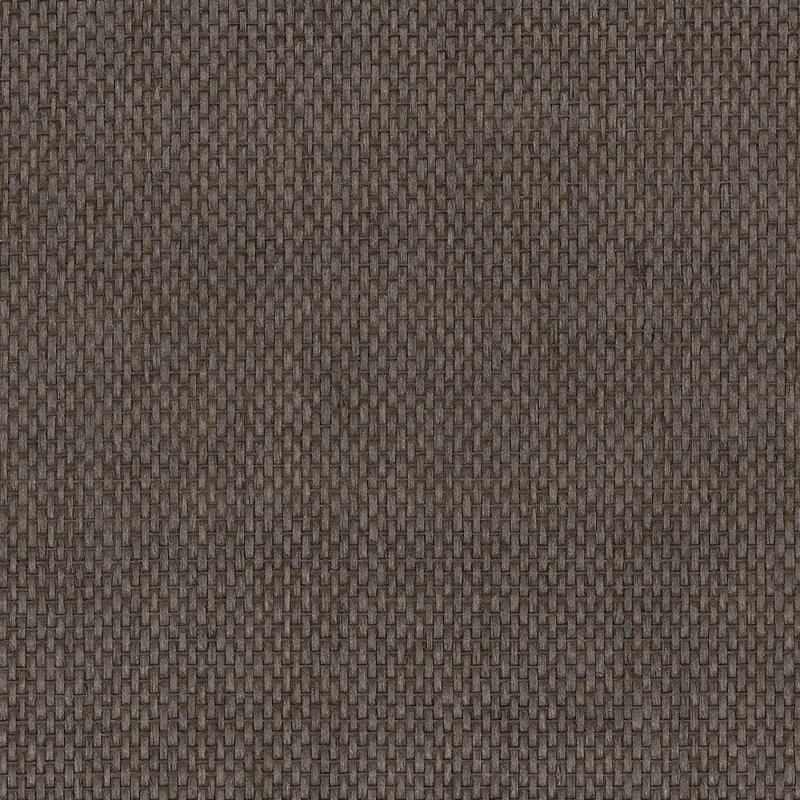 Papier peint natté avec panier, Brun métallique