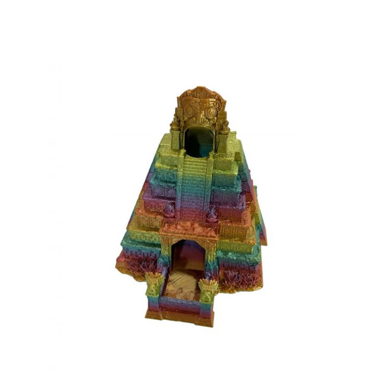 Figurine de tour de dés antique multicolore imprimée en 3D