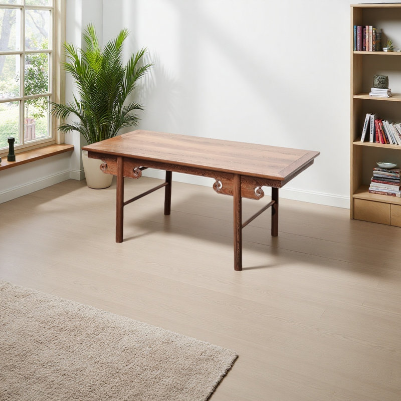 Elegant Handcrafted Solid Wood Desk