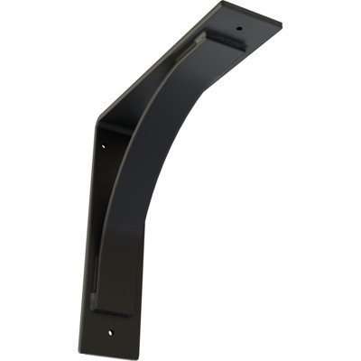 3"W x 14"D x 14"H Morris Steel Bracket, Powder Coated Black