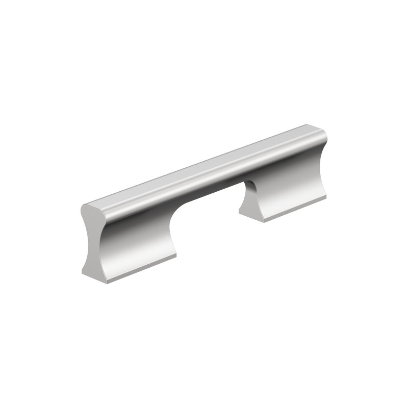 Poignée d'armoire en chrome poli de centre à centre 3-3 / 4 pouces (96 mm) - paquet de 10, Chrome poli, 3 3/4"