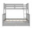 Lit superposé simple au dessus d'un lit double avec tiroirs Jhala Kids-1044908635